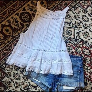 Free People Crochet Tank Top